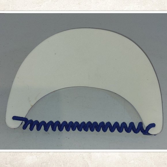 Vintage Ladies Maui Fabric Foam Soft Visor - Picture 3 of 3